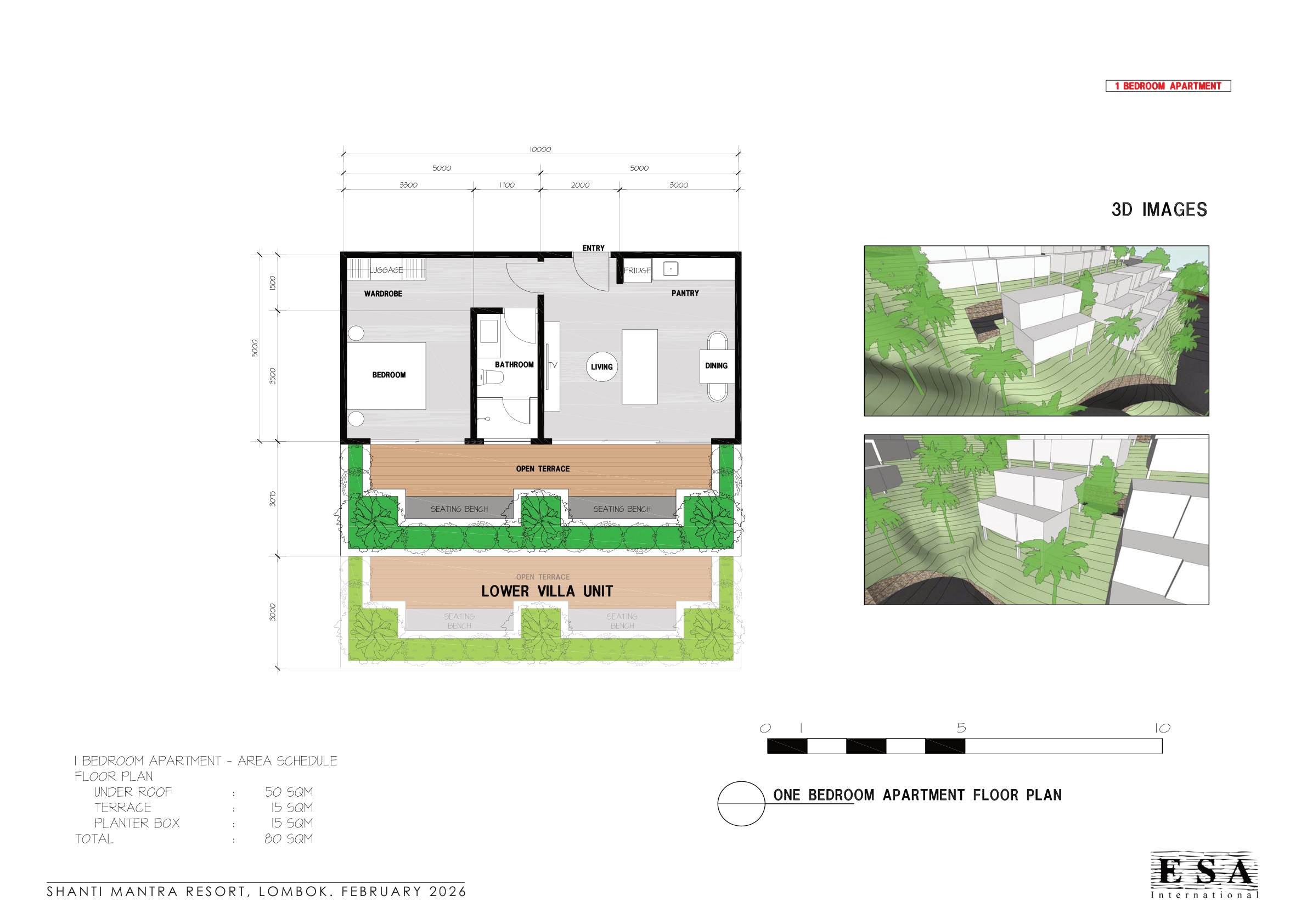 Apartamento 1 dormitorio — Plano